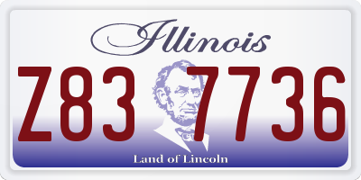 IL license plate Z837736