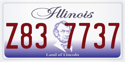 IL license plate Z837737