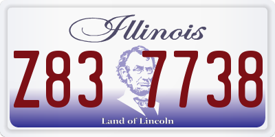 IL license plate Z837738