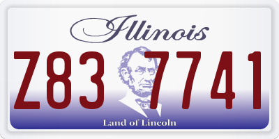 IL license plate Z837741