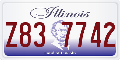 IL license plate Z837742