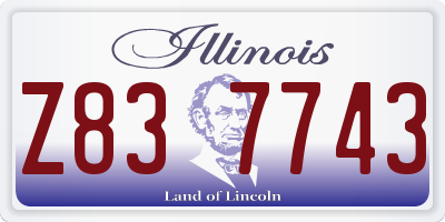IL license plate Z837743
