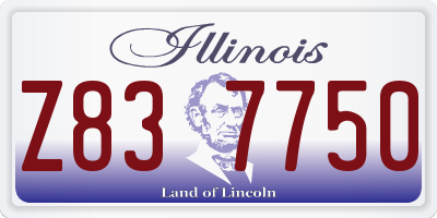 IL license plate Z837750