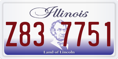 IL license plate Z837751