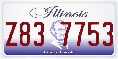 IL license plate Z837753