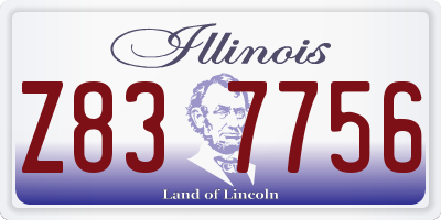 IL license plate Z837756