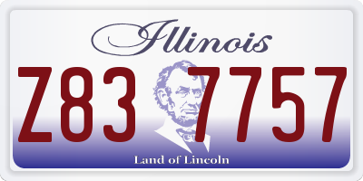 IL license plate Z837757