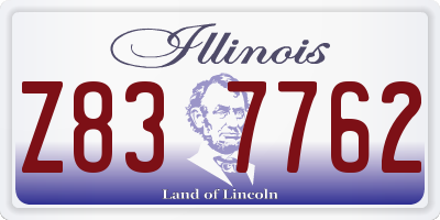IL license plate Z837762