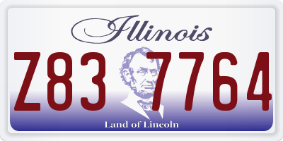 IL license plate Z837764