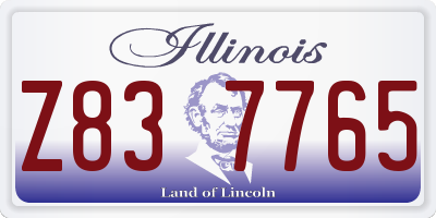 IL license plate Z837765