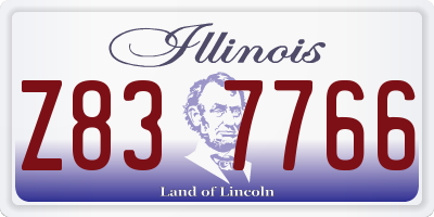 IL license plate Z837766