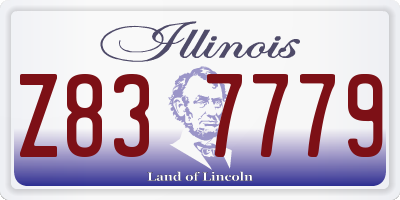 IL license plate Z837779