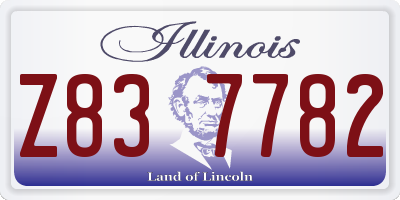 IL license plate Z837782
