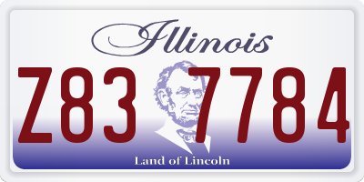 IL license plate Z837784