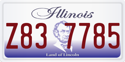 IL license plate Z837785