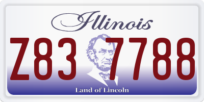 IL license plate Z837788