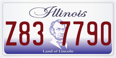 IL license plate Z837790