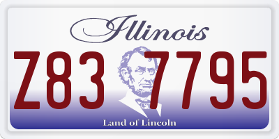 IL license plate Z837795