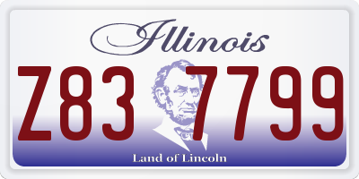 IL license plate Z837799