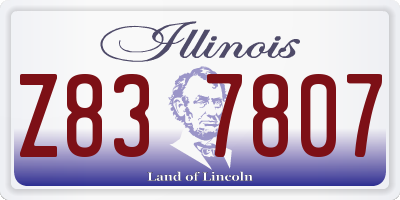IL license plate Z837807