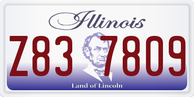IL license plate Z837809