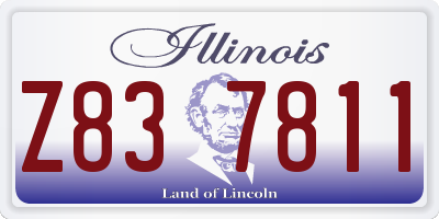IL license plate Z837811