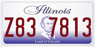 IL license plate Z837813