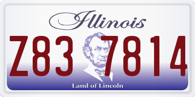 IL license plate Z837814