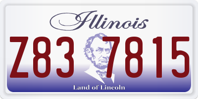 IL license plate Z837815