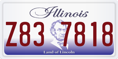 IL license plate Z837818