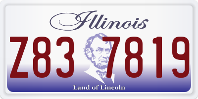 IL license plate Z837819