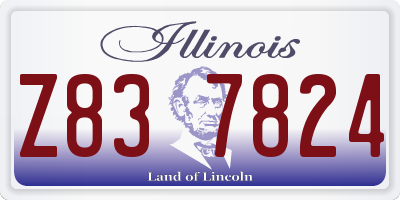 IL license plate Z837824