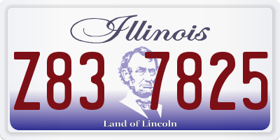 IL license plate Z837825
