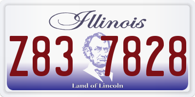 IL license plate Z837828