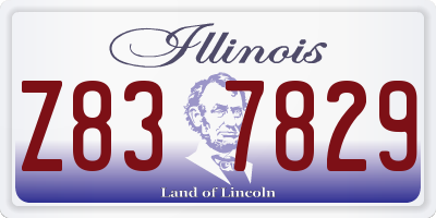 IL license plate Z837829