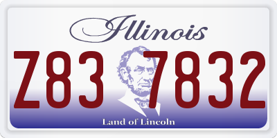 IL license plate Z837832