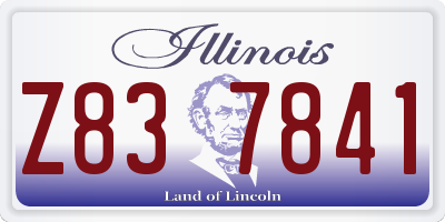 IL license plate Z837841