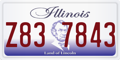 IL license plate Z837843