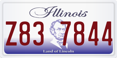 IL license plate Z837844