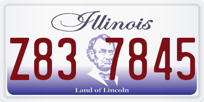 IL license plate Z837845