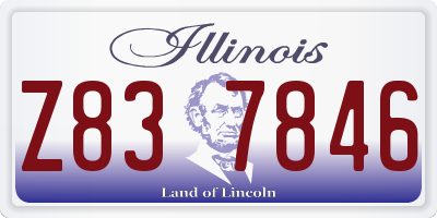 IL license plate Z837846