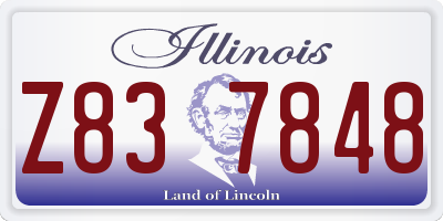 IL license plate Z837848