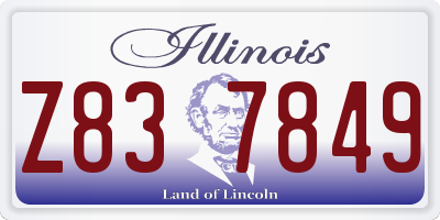 IL license plate Z837849