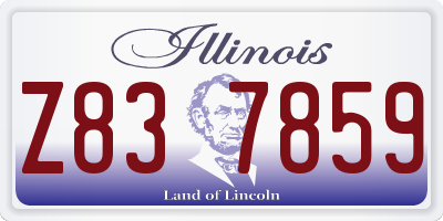 IL license plate Z837859