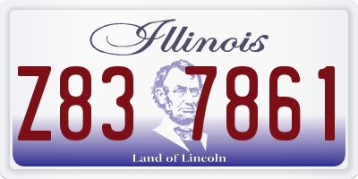 IL license plate Z837861