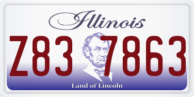 IL license plate Z837863