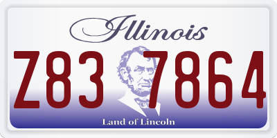 IL license plate Z837864