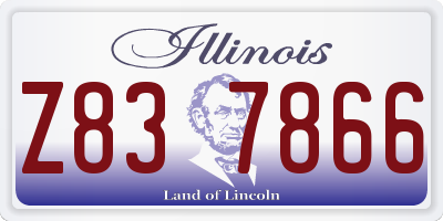 IL license plate Z837866