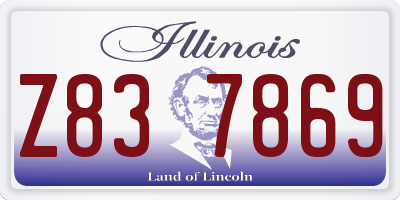 IL license plate Z837869