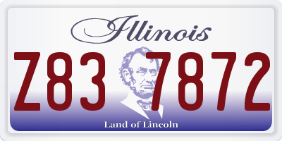 IL license plate Z837872
